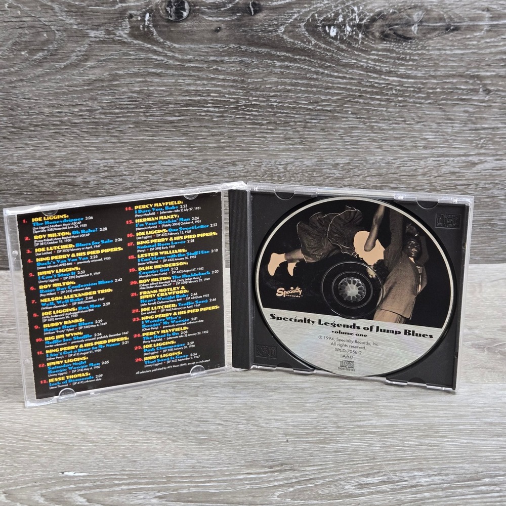 Specialty Legends of Jump Blues Vol 1 CD Various Artists Tested SPCD-7058-2 - Picture 3 of 3